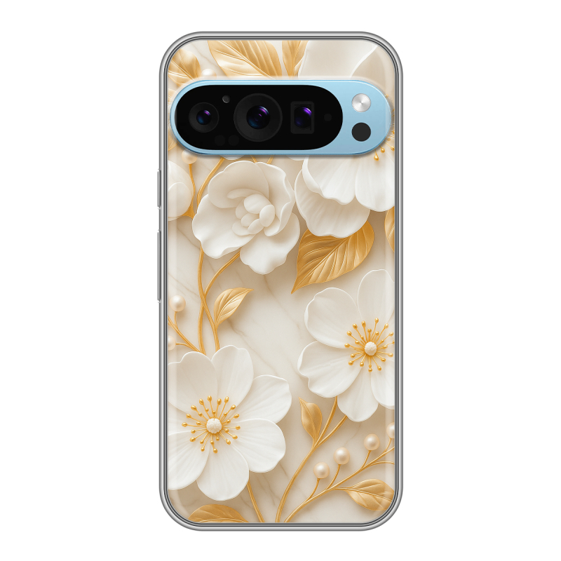 Силиконовый чехол на Google Pixel 9 Pro с принтом Цветы Силиконовый чехол на Google Pixel 9 Pro с принтом Цветы