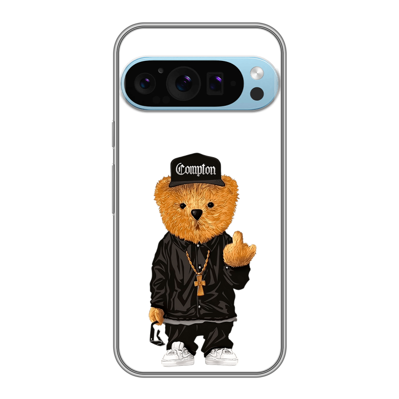 Силиконовый чехол на Google Pixel 9 Pro с принтом Плюшевый медведь Силиконовый чехол на Google Pixel 9 Pro с принтом Плюшевый медведь