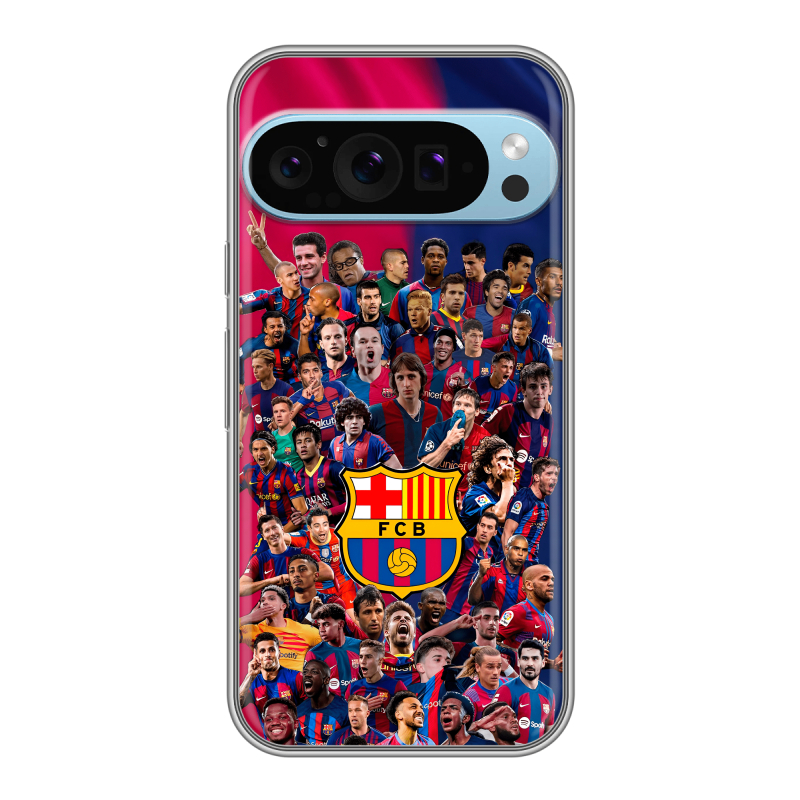 Силиконовый чехол на Google Pixel 9 Pro с принтом Барселона Barcelona Силиконовый чехол на Google Pixel 9 Pro с принтом Барселона Barcelona