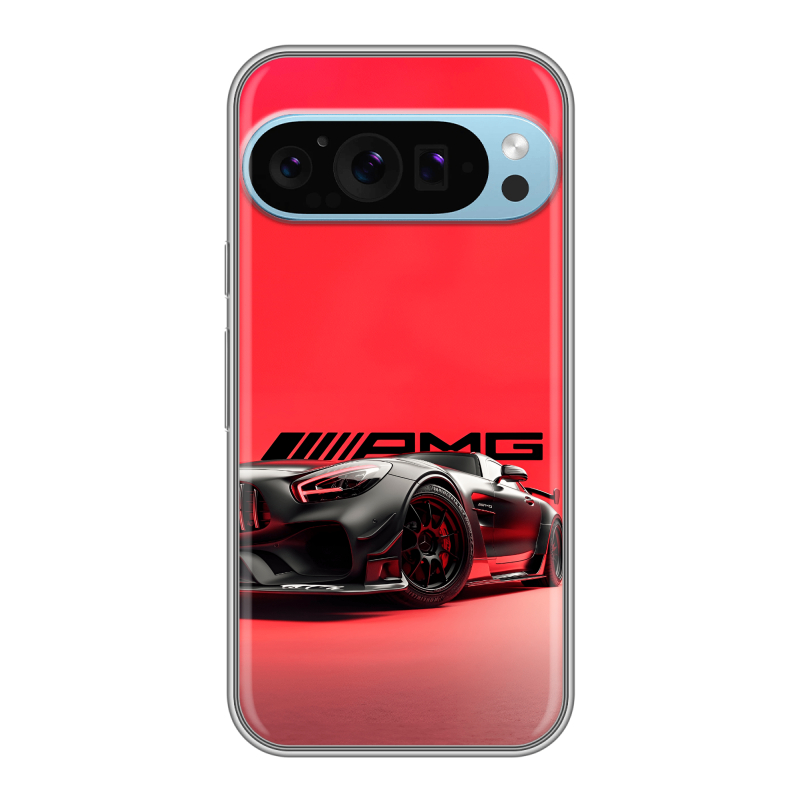 Силиконовый чехол на Google Pixel 9 Pro с принтом Мерседес Mercedes AMG Силиконовый чехол на Google Pixel 9 Pro с принтом Мерседес Mercedes AMG
