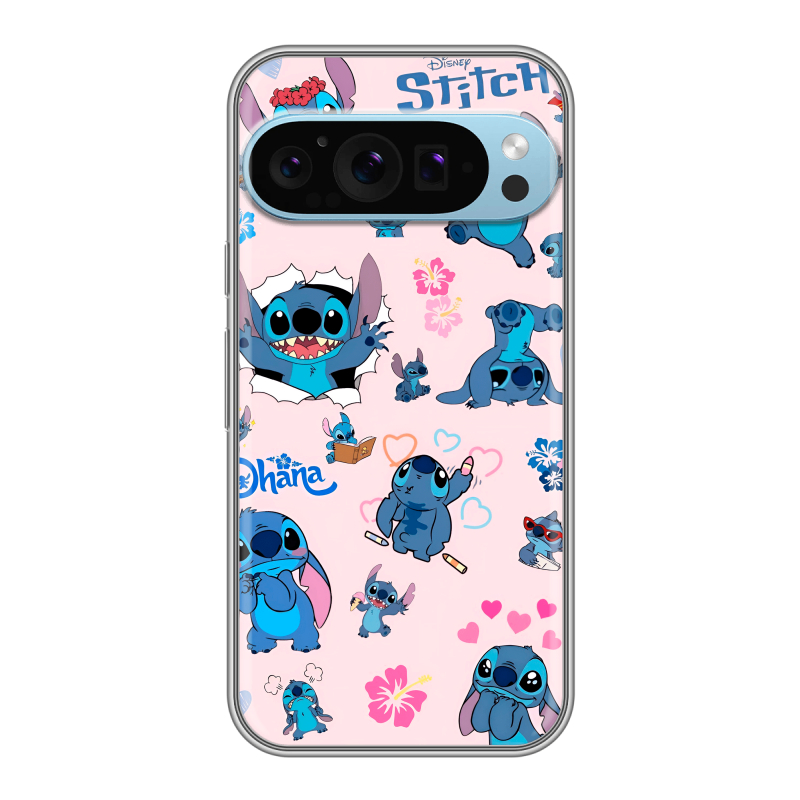 Силиконовый чехол на Google Pixel 9 Pro с принтом Лило и Стич Силиконовый чехол на Google Pixel 9 Pro с принтом Лило и Стич
