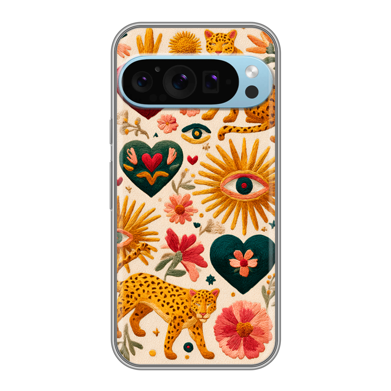 Силиконовый чехол на Google Pixel 9 Pro с принтом Модный принт Силиконовый чехол на Google Pixel 9 Pro с принтом Модный принт