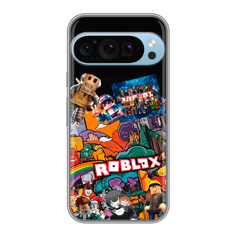 Силиконовый чехол на Google Pixel 9 Pro с принтом Roblox Роблокс Силиконовый чехол на Google Pixel 9 Pro с принтом Roblox Роблокс