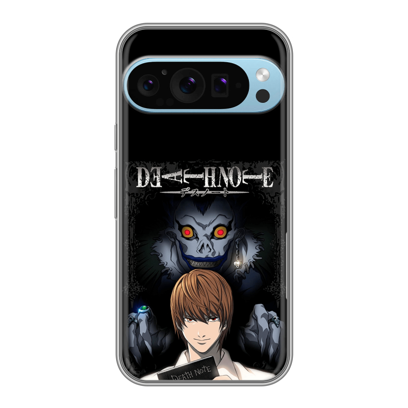 Силиконовый чехол на Google Pixel 9 Pro с принтом Death note Тетрадь смерти Силиконовый чехол на Google Pixel 9 Pro с принтом Death note Тетрадь смерти