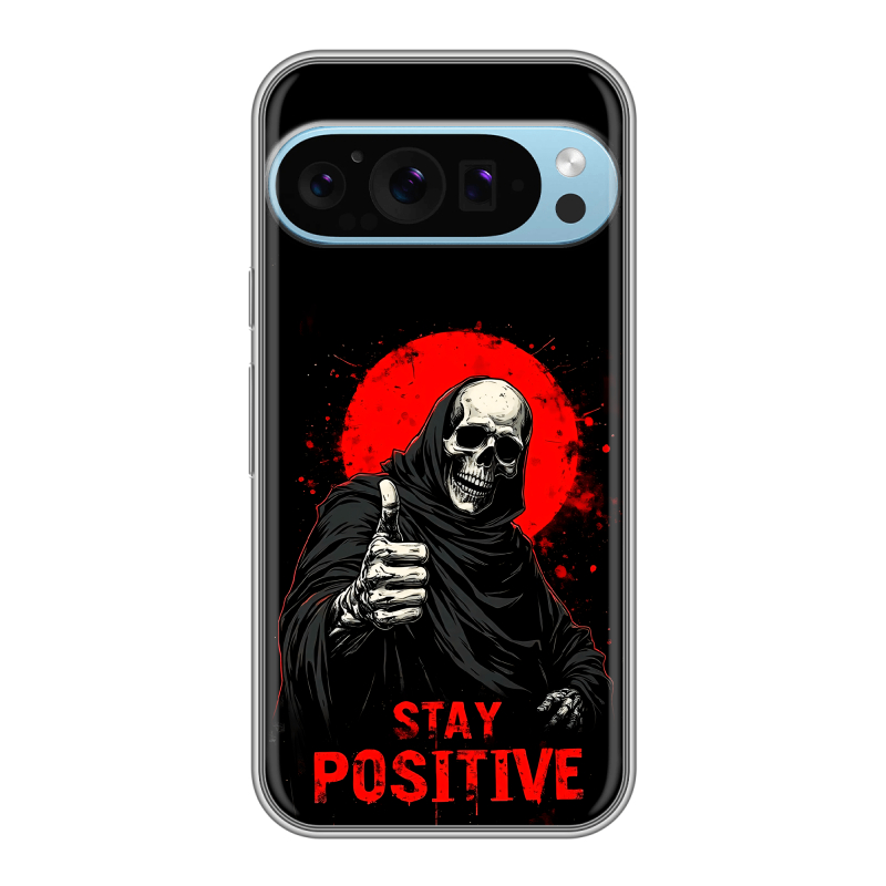 Силиконовый чехол на Google Pixel 9 Pro с принтом смешной скелет Силиконовый чехол на Google Pixel 9 Pro с принтом смешной скелет