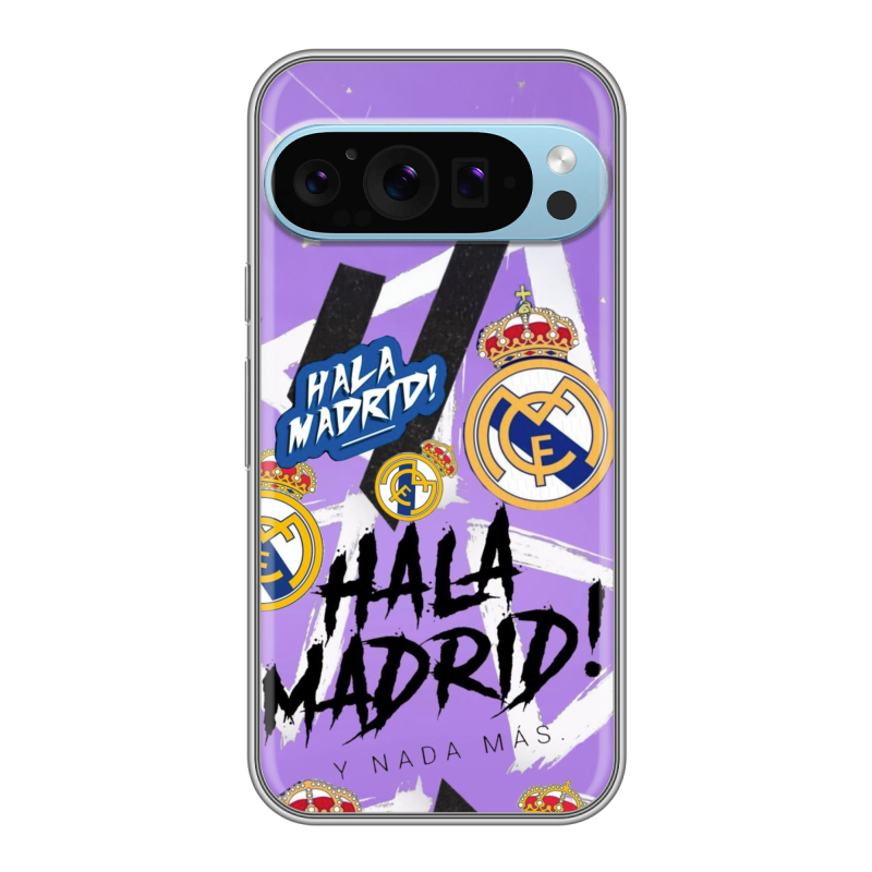 Силиконовый чехол на Google Pixel 9 Pro с принтом Real Madrid Реал Мадрид Силиконовый чехол на Google Pixel 9 Pro с принтом Real Madrid Реал Мадрид