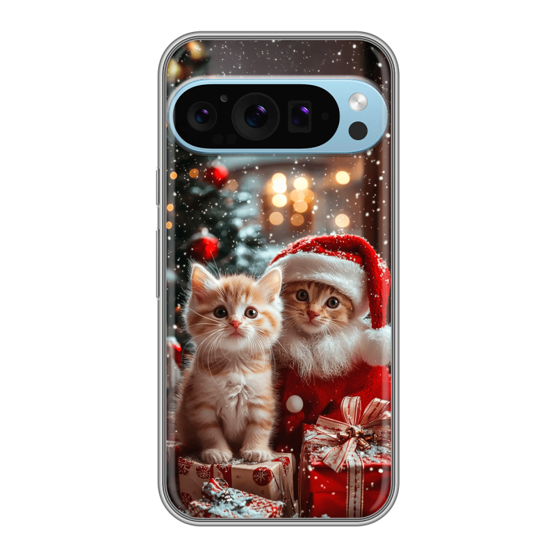 Силиконовый чехол на Google Pixel 9 Pro с принтом Новый год Силиконовый чехол на Google Pixel 9 Pro с принтом Новый год