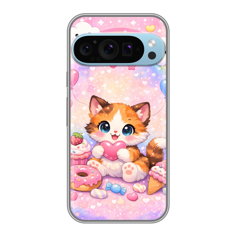 Силиконовый чехол на Google Pixel 9 Pro с принтом для девочек Силиконовый чехол на Google Pixel 9 Pro с принтом для девочек