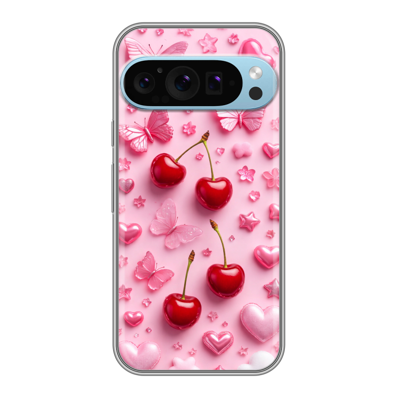 Силиконовый чехол на Google Pixel 9 Pro с принтом для девочек Силиконовый чехол на Google Pixel 9 Pro с принтом для девочек
