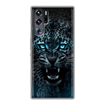 Силиконовый чехол на ZTE Nubia Red Magic 9 Pro с принтом Темный леопард
