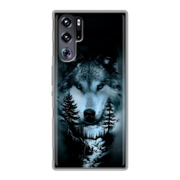Силиконовый чехол на ZTE Nubia Red Magic 9 Pro с принтом Лесной волк