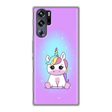Силиконовый чехол на ZTE Nubia Red Magic 9 Pro с принтом Единорог