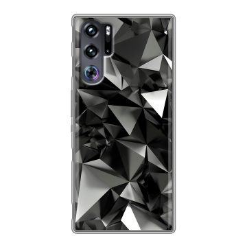 Силиконовый чехол на ZTE Nubia Red Magic 9 Pro с принтом Черные кристаллы