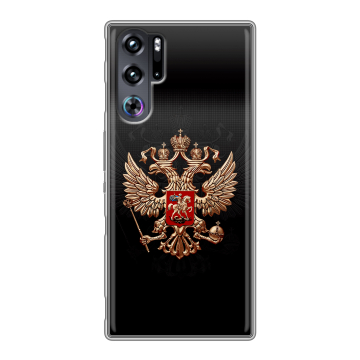 Силиконовый чехол на ZTE Nubia Red Magic 9 Pro с принтом Герб России