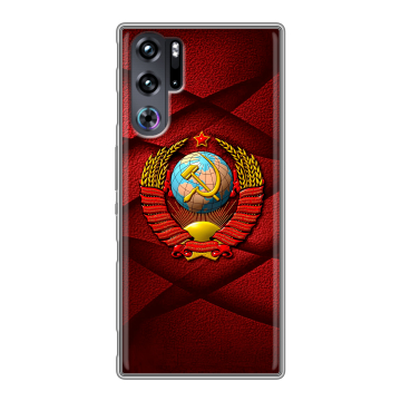 Силиконовый чехол на ZTE Nubia Red Magic 9 Pro с принтом Герб СССР