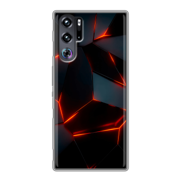 Силиконовый чехол на ZTE Nubia Red Magic 9 Pro с принтом Яркие абстракции