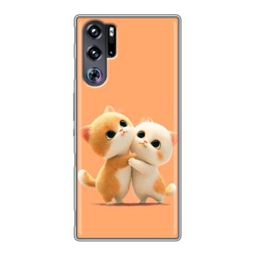 Силиконовый чехол на ZTE Nubia Red Magic 9 Pro с принтом Милые котики
