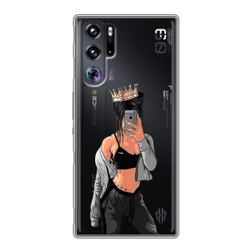 Силиконовый чехол на ZTE Nubia Red Magic 9 Pro с принтом Женские принты