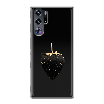Силиконовый чехол на ZTE Nubia Red Magic 9 Pro с принтом Черная клубника