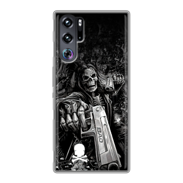 Силиконовый чехол на ZTE Nubia Red Magic 9 Pro с принтом Скелет