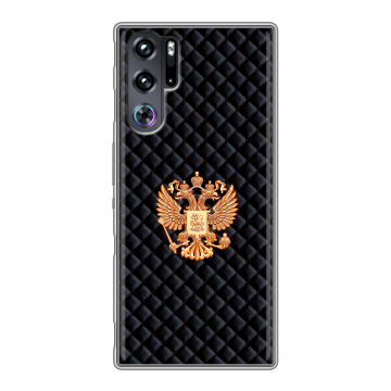 Силиконовый чехол на ZTE Nubia Red Magic 9 Pro с принтом Герб России принт Силиконовый чехол на ZTE Nubia Red Magic 9 Pro с принтом Герб России принт