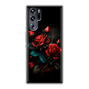 Силиконовый чехол на ZTE Nubia Red Magic 9 Pro с принтом Розы красные Силиконовый чехол на ZTE Nubia Red Magic 9 Pro с принтом Розы красные