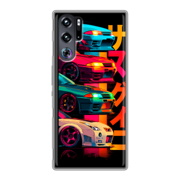Силиконовый чехол на ZTE Nubia Red Magic 9 Pro с принтом Гоночные машины