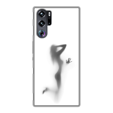 Силиконовый чехол на ZTE Nubia Red Magic 9 Pro с принтом Силуэт