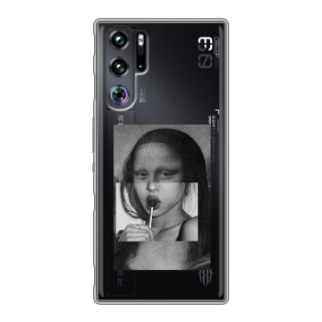 Силиконовый чехол на ZTE Nubia Red Magic 9 Pro с принтом Мона Лиза