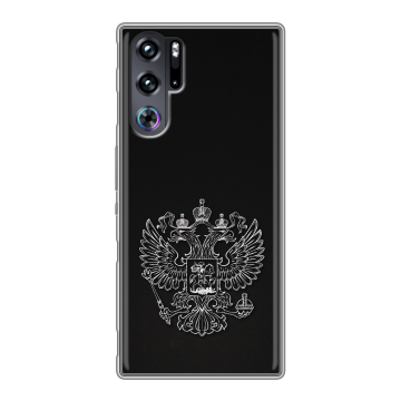 Силиконовый чехол на ZTE Nubia Red Magic 9 Pro с принтом Герб России