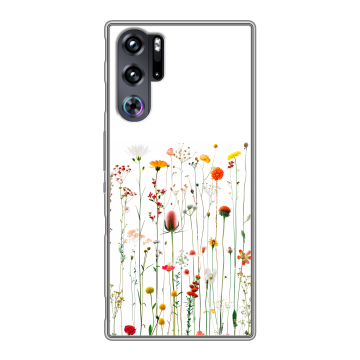 Силиконовый чехол на ZTE Nubia Red Magic 9 Pro с принтом цветы