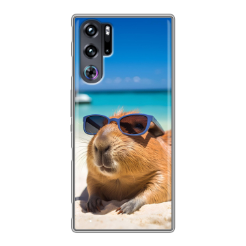 Силиконовый чехол на ZTE Nubia Red Magic 9 Pro с принтом Капибара Силиконовый чехол на ZTE Nubia Red Magic 9 Pro с принтом Капибара