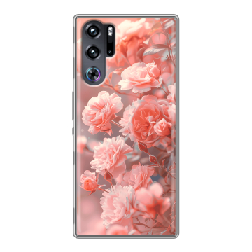 Силиконовый чехол на ZTE Nubia Red Magic 9 Pro с принтом Розы цветы