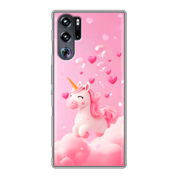 Силиконовый чехол на ZTE Nubia Red Magic 9 Pro с принтом Единорог Силиконовый чехол на ZTE Nubia Red Magic 9 Pro с принтом Единорог
