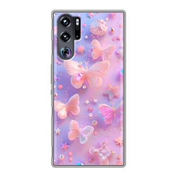 Силиконовый чехол на ZTE Nubia Red Magic 9 Pro с принтом Бабочки