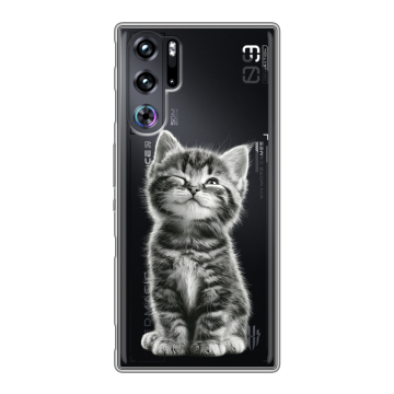 Силиконовый чехол на ZTE Nubia Red Magic 9 Pro с принтом Котенок