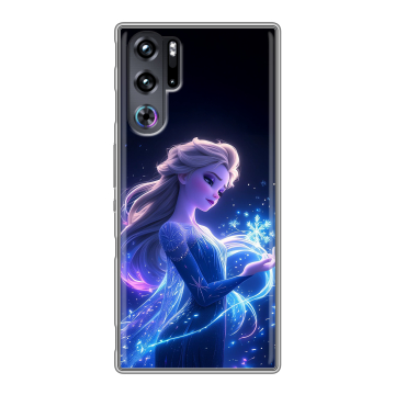 Силиконовый чехол на ZTE Nubia Red Magic 9 Pro с принтом Холодное сердце Frozen