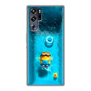 Силиконовый чехол на ZTE Nubia Red Magic 9 Pro с принтом Миньоны Силиконовый чехол на ZTE Nubia Red Magic 9 Pro с принтом Миньоны