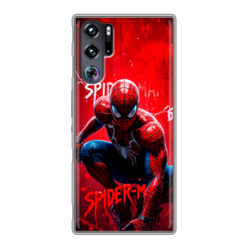 Силиконовый чехол на ZTE Nubia Red Magic 9 Pro с принтом Spiderman Человек паук Силиконовый чехол на ZTE Nubia Red Magic 9 Pro с принтом Spiderman Человек паук