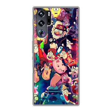 Силиконовый чехол на ZTE Nubia Red Magic 9 Pro с принтом Gravity Falls Гравити Фолз