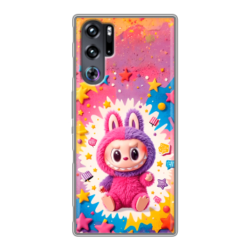 Силиконовый чехол на ZTE Nubia Red Magic 9 Pro с принтом Labubu Лабубу