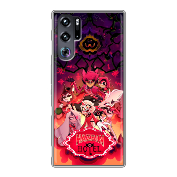 Силиконовый чехол на ZTE Nubia Red Magic 9 Pro с принтом Hazbin Hotel Отель Хазбин