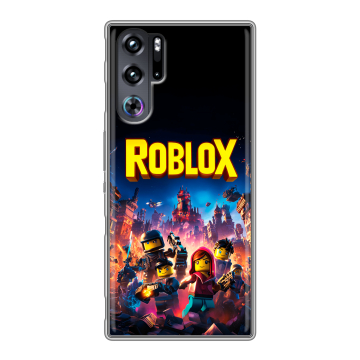 Силиконовый чехол на ZTE Nubia Red Magic 9 Pro с принтом Roblox Роблокс