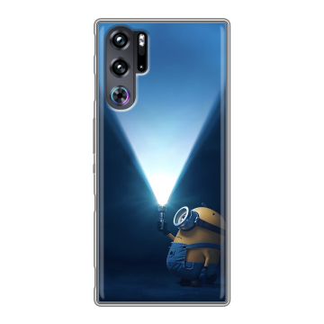 Силиконовый чехол на ZTE Nubia Red Magic 9 Pro с принтом Миньоны