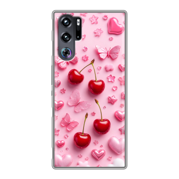 Силиконовый чехол на ZTE Nubia Red Magic 9 Pro с принтом для девочек