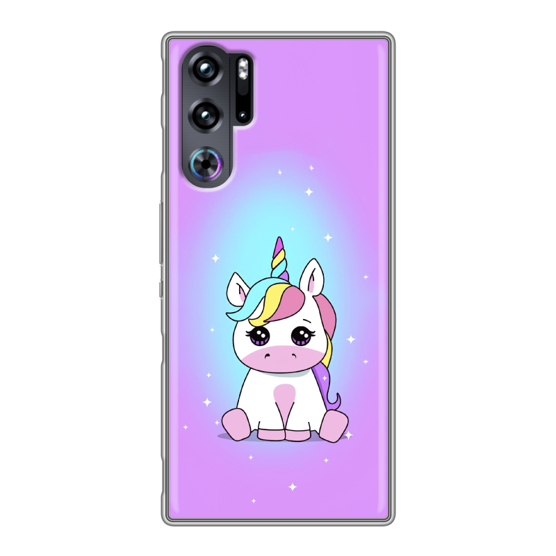 Силиконовый чехол на ZTE Nubia Red Magic 9 Pro с принтом Единорог Силиконовый чехол на ZTE Nubia Red Magic 9 Pro с принтом Единорог