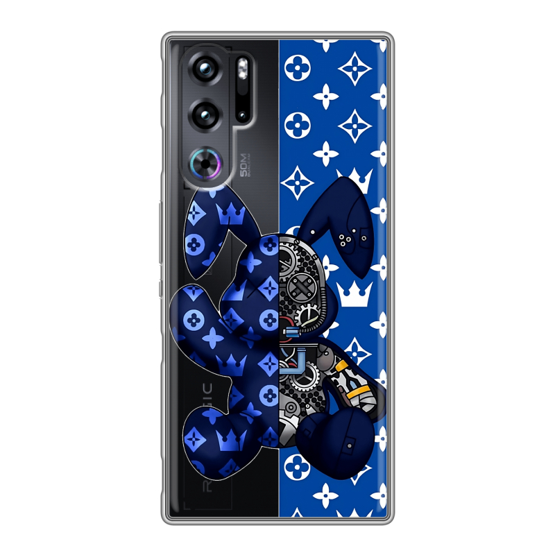Силиконовый чехол на ZTE Nubia Red Magic 9 Pro с принтом Луи робот Силиконовый чехол на ZTE Nubia Red Magic 9 Pro с принтом Луи робот