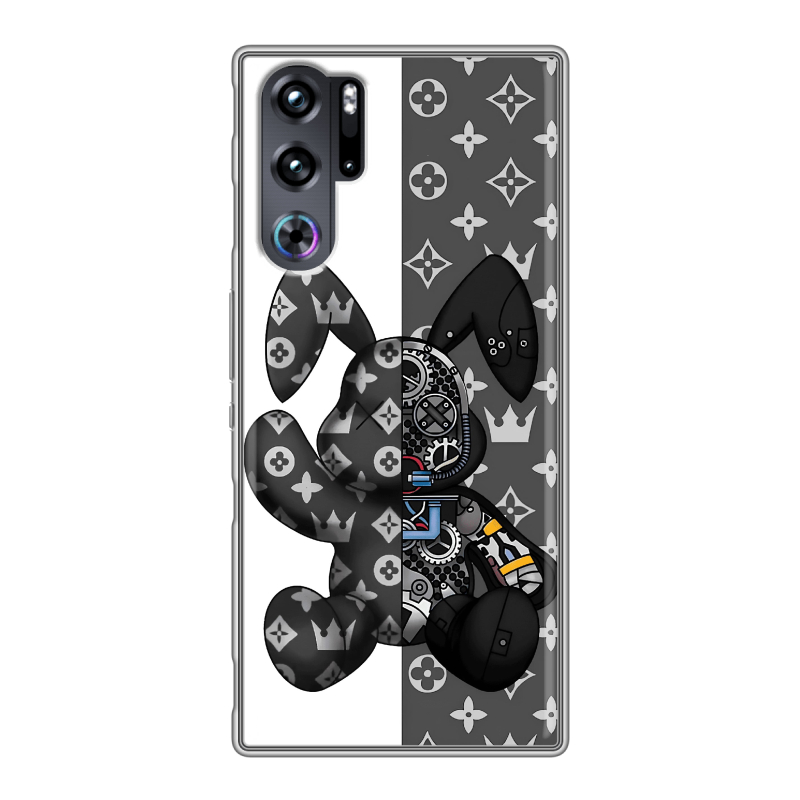 Силиконовый чехол на ZTE Nubia Red Magic 9 Pro с принтом Луи робот Силиконовый чехол на ZTE Nubia Red Magic 9 Pro с принтом Луи робот