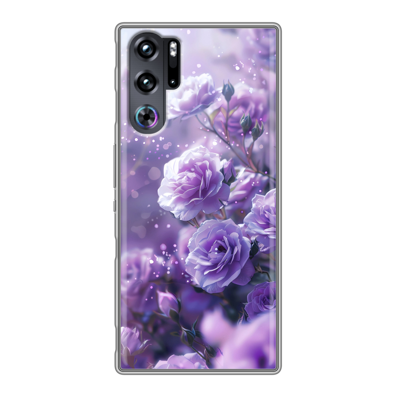Силиконовый чехол на ZTE Nubia Red Magic 9 Pro с принтом Розы цветы Силиконовый чехол на ZTE Nubia Red Magic 9 Pro с принтом Розы цветы