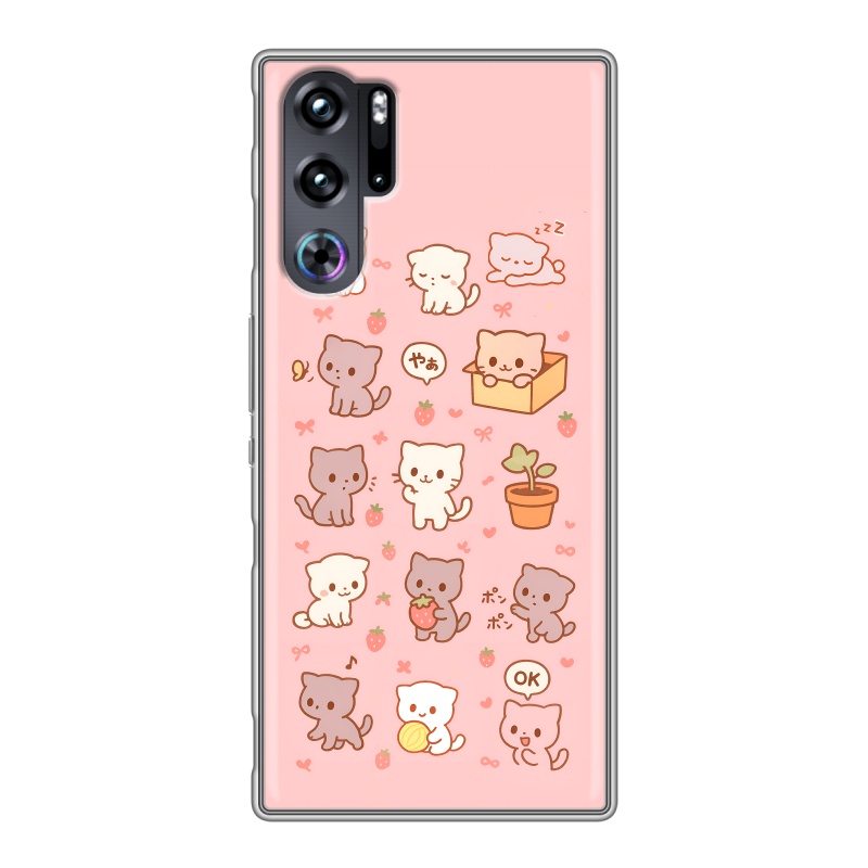 Силиконовый чехол на ZTE Nubia Red Magic 9 Pro с принтом Hello Kitty Хелоу Кити Силиконовый чехол на ZTE Nubia Red Magic 9 Pro с принтом Hello Kitty Хелоу Кити